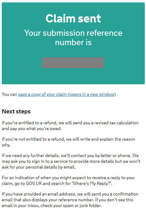 uniform tax relief rebate wniosek wyslany online track your form sledz swoj wniosek